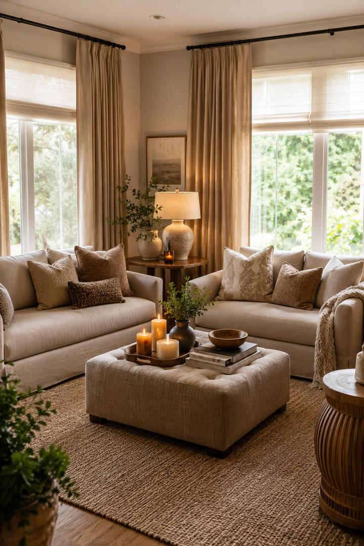 Seating Ideas in Cozy Living Room for a Comfortable Conversation Space β inspiration 3 of 17