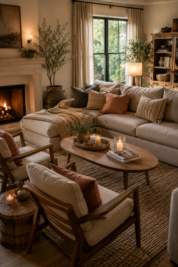Seating Ideas in Cozy Living Room for a Comfortable Conversation Space β inspiration 1 of 17
