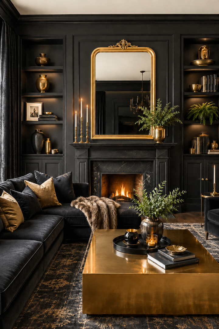 Why Black and Gold Living Rooms Work When You Want a Home That Finally Feels Pulled Together β inspiration 3 of 16
