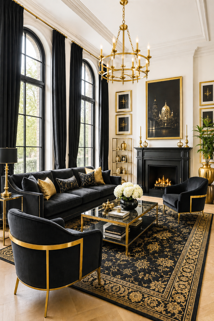 Why Black and Gold Living Rooms Work When You Want a Home That Finally Feels Pulled Together β inspiration 4 of 16