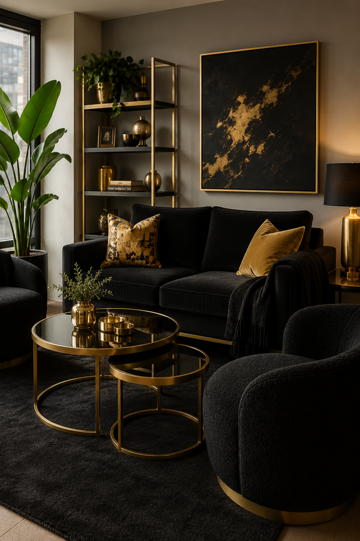 Why Black and Gold Living Rooms Work When You Want a Home That Finally Feels Pulled Together β inspiration 14 of 16