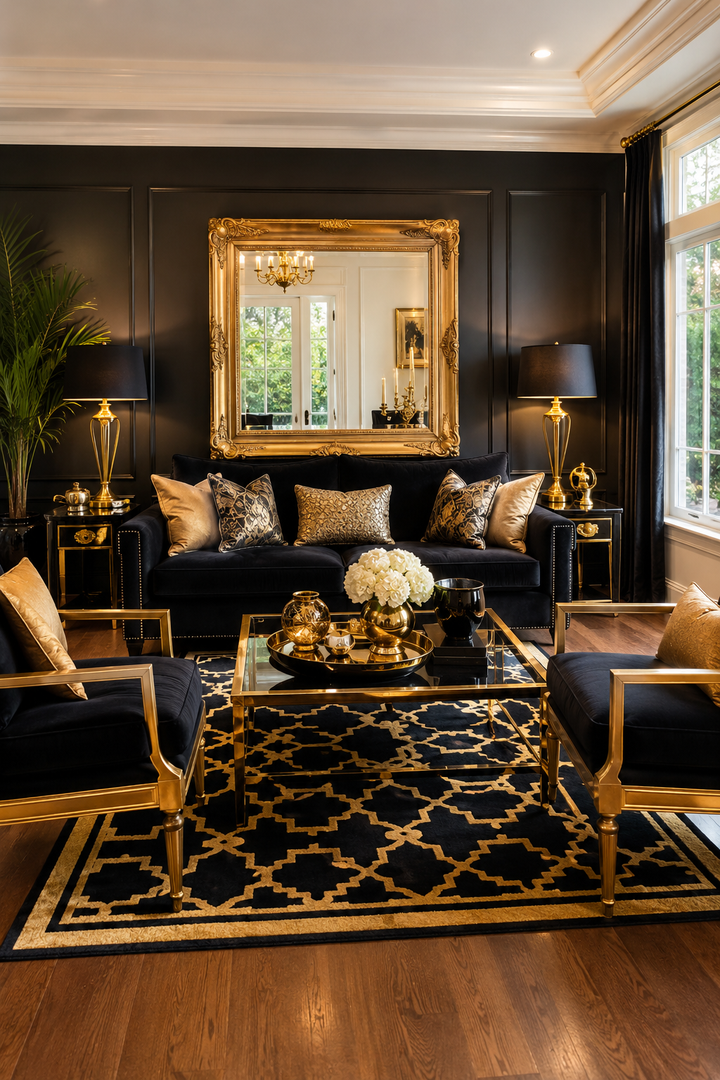 Why Black and Gold Living Rooms Work When You Want a Home That Finally Feels Pulled Together β inspiration 15 of 16