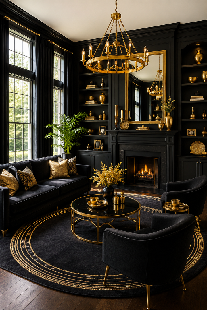 Why Black and Gold Living Rooms Work When You Want a Home That Finally Feels Pulled Together β inspiration 10 of 16