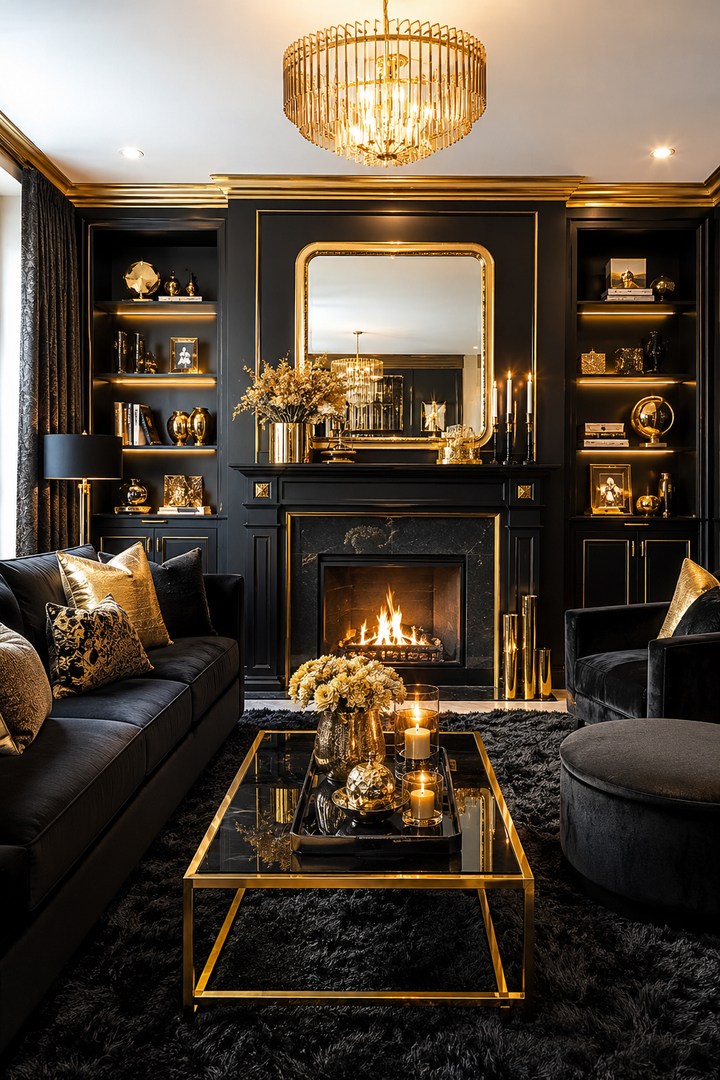 Why Black and Gold Living Rooms Work When You Want a Home That Finally Feels Pulled Together β inspiration 13 of 16