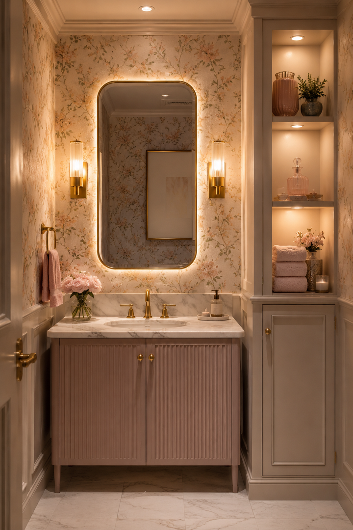 19 Small Bathroom Decor Ideas with Soft Lighting and Elegant Storage — inspiration 14 of 19