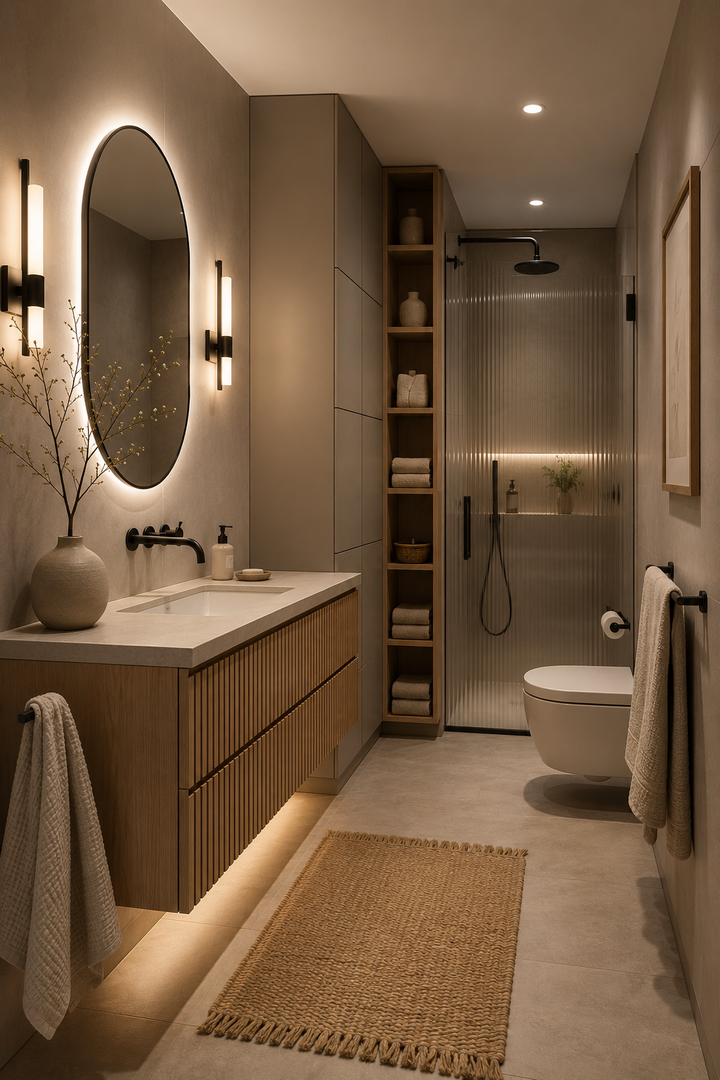 19 Small Bathroom Decor Ideas with Soft Lighting and Elegant Storage — inspiration 19 of 19