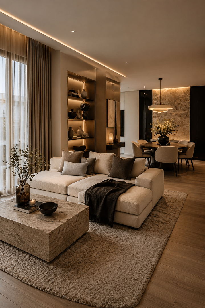21 Luxe Apartment Decor Ideas with Cozy Details That Feel Designer — inspiration 6 of 21