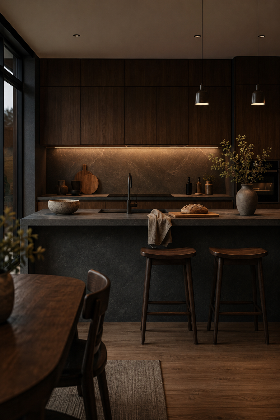 23 Slate Gray & Dark Walnut Kitchen Ideas for a welcoming atmosphere — inspiration 7 of 23
