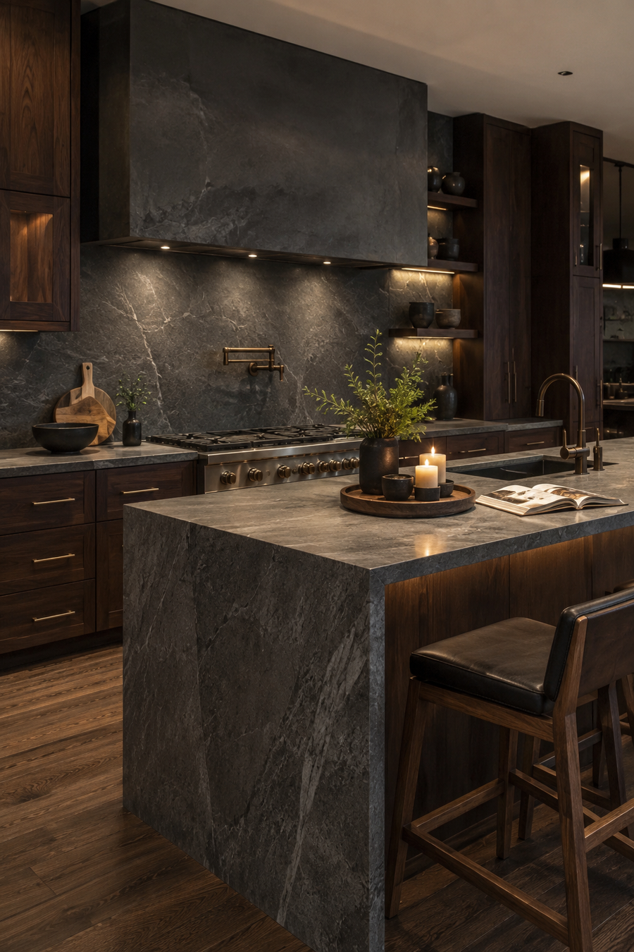 23 Slate Gray & Dark Walnut Kitchen Ideas for a welcoming atmosphere — inspiration 1 of 23
