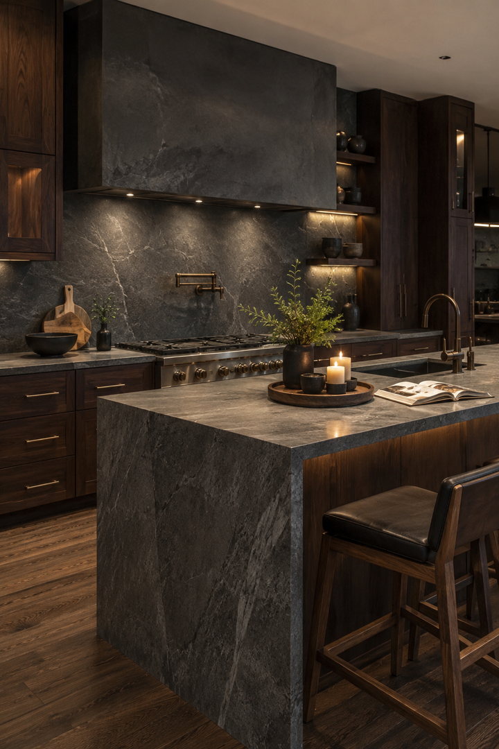 23 Slate Gray & Dark Walnut Kitchen Ideas for a welcoming atmosphere β inspiration 1 of 23