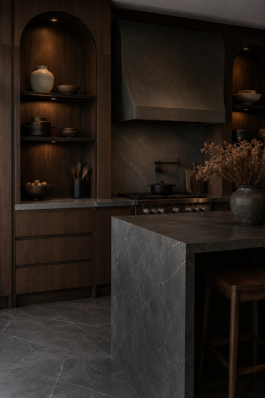 23 Slate Gray & Dark Walnut Kitchen Ideas for a welcoming atmosphere — inspiration 12 of 23