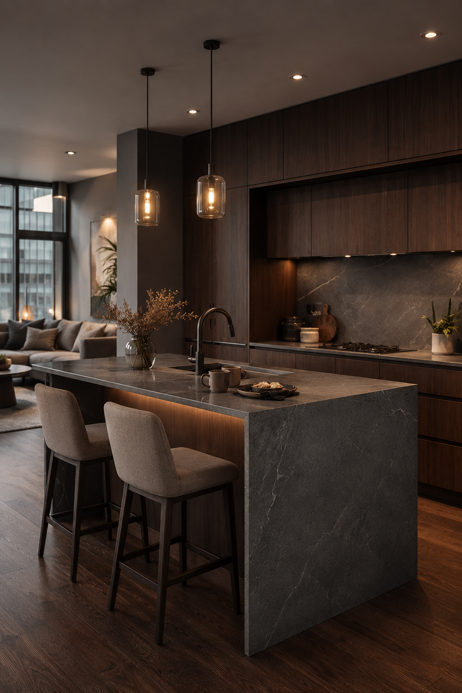 23 Slate Gray & Dark Walnut Kitchen Ideas for a welcoming atmosphere — inspiration 10 of 23
