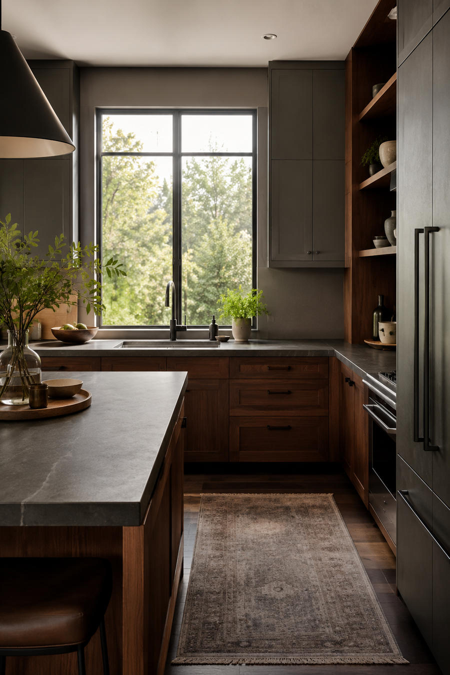 23 Slate Gray & Dark Walnut Kitchen Ideas for a welcoming atmosphere — inspiration 11 of 23