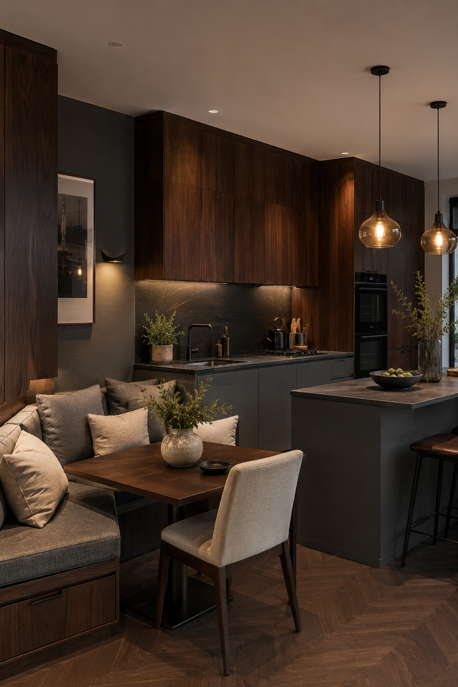 23 Slate Gray & Dark Walnut Kitchen Ideas for a welcoming atmosphere — inspiration 13 of 23