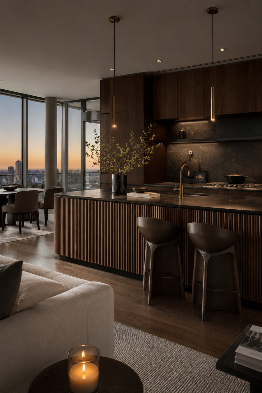 23 Slate Gray & Dark Walnut Kitchen Ideas for a welcoming atmosphere — inspiration 20 of 23