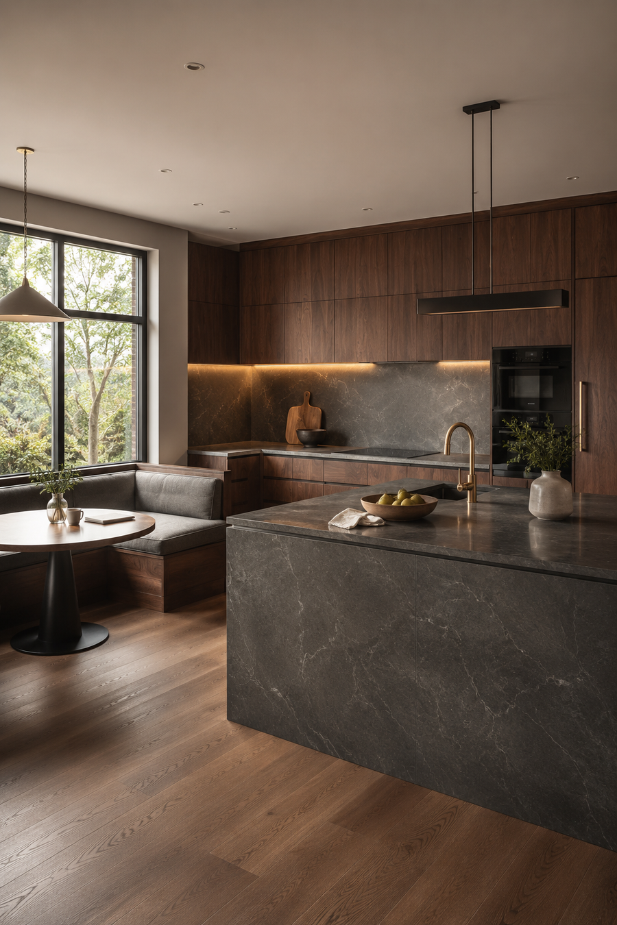 23 Slate Gray & Dark Walnut Kitchen Ideas for a welcoming atmosphere — inspiration 17 of 23