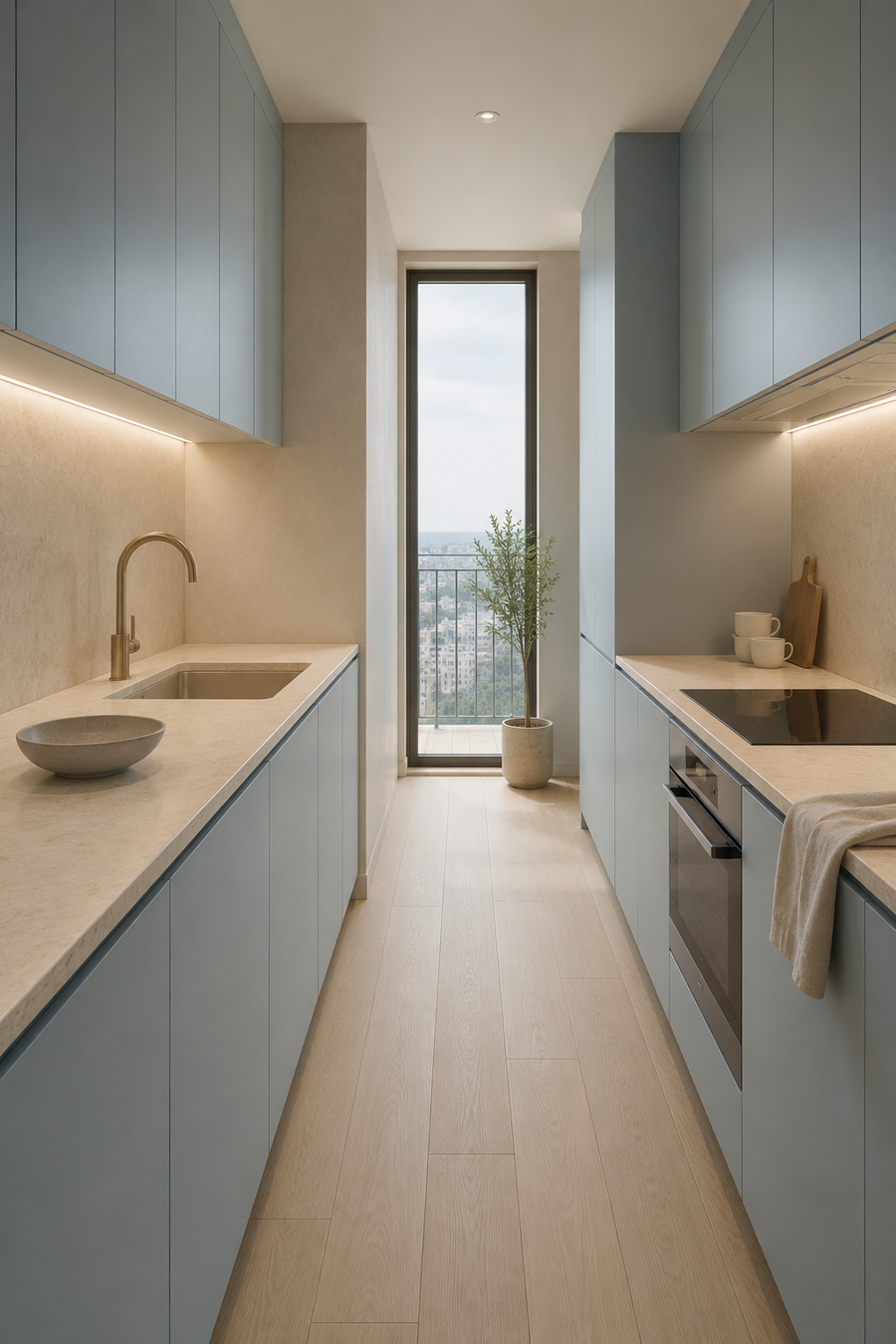 When Soft Blue & Sandy Sand Kitchen Ideas Start Feeling Beautifully Finished — inspiration 4 of 18