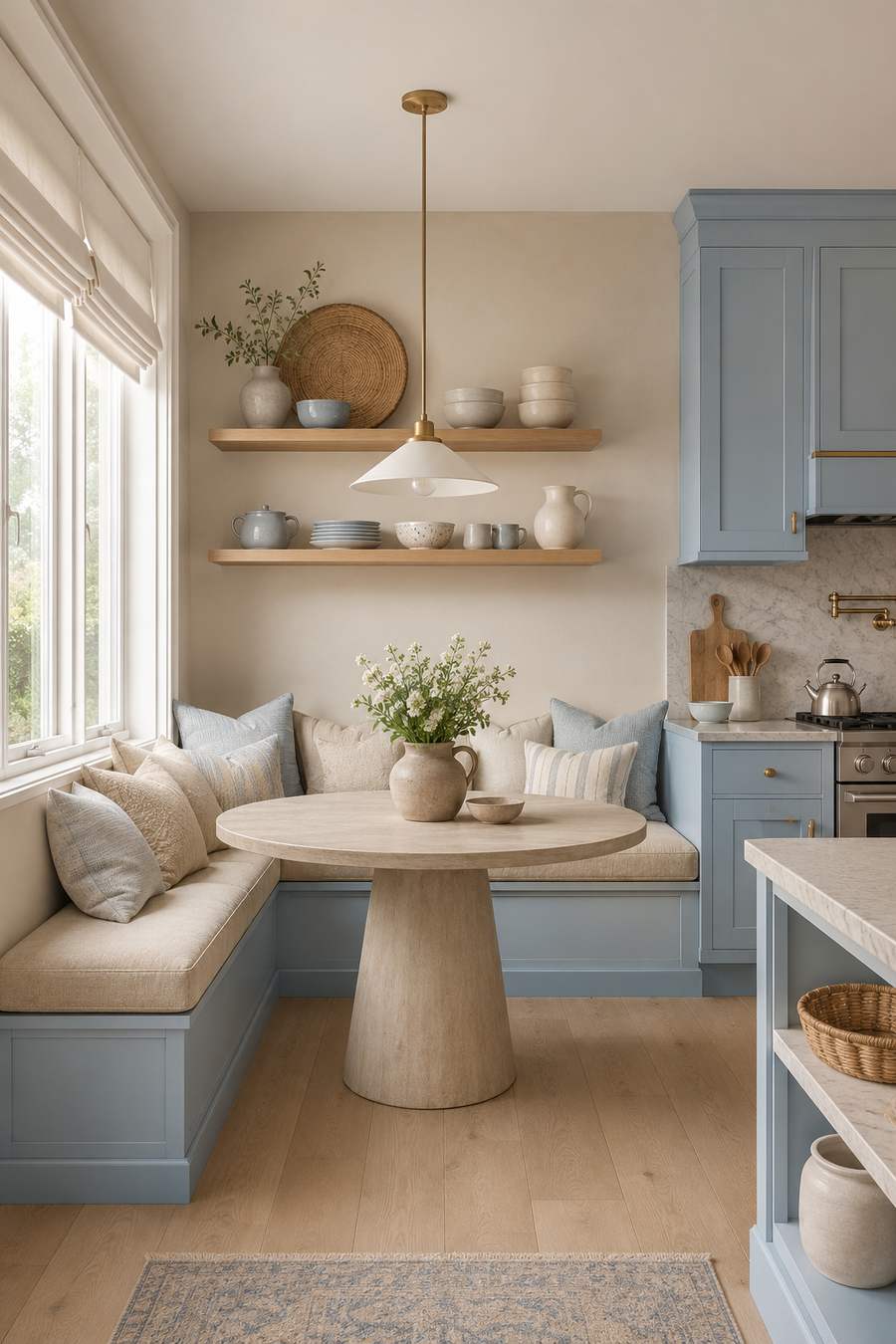 When Soft Blue & Sandy Sand Kitchen Ideas Start Feeling Beautifully Finished — inspiration 2 of 18