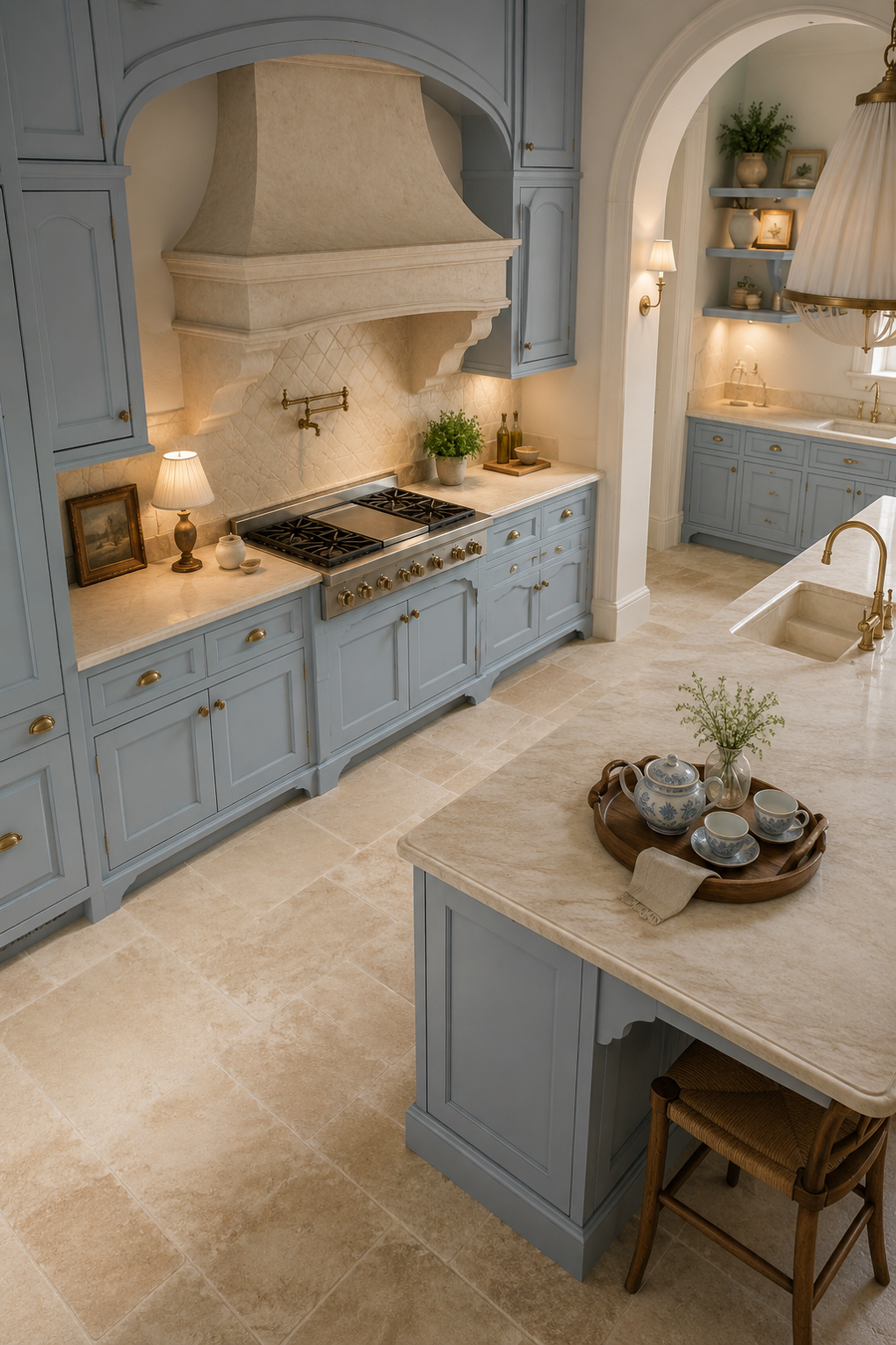 When Soft Blue & Sandy Sand Kitchen Ideas Start Feeling Beautifully Finished — inspiration 6 of 18