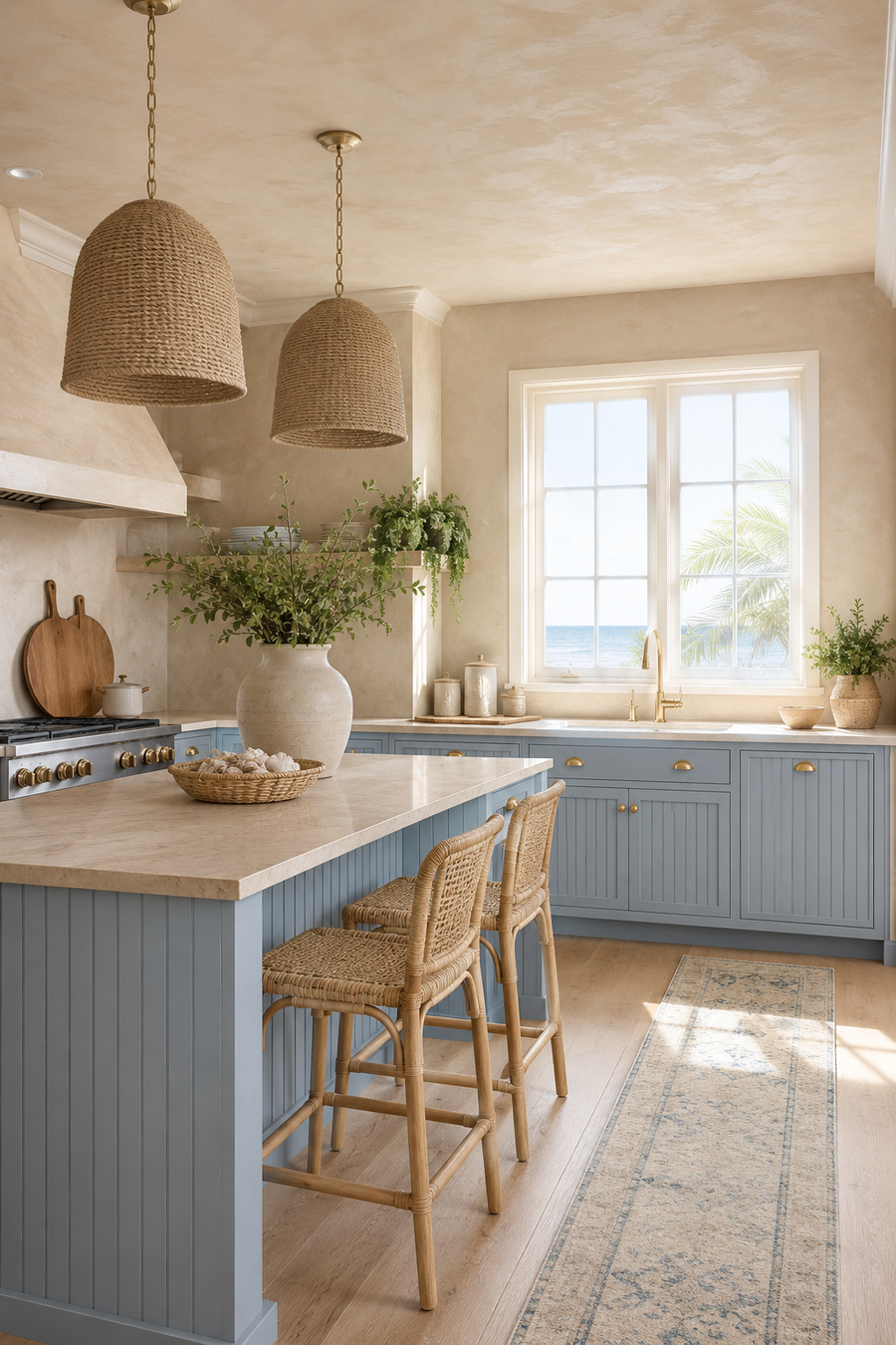 When Soft Blue & Sandy Sand Kitchen Ideas Start Feeling Beautifully Finished — inspiration 5 of 18