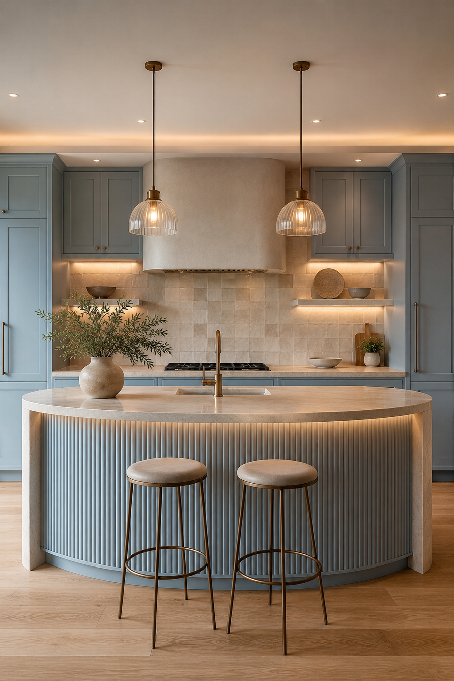 When Soft Blue & Sandy Sand Kitchen Ideas Start Feeling Beautifully Finished — inspiration 11 of 18