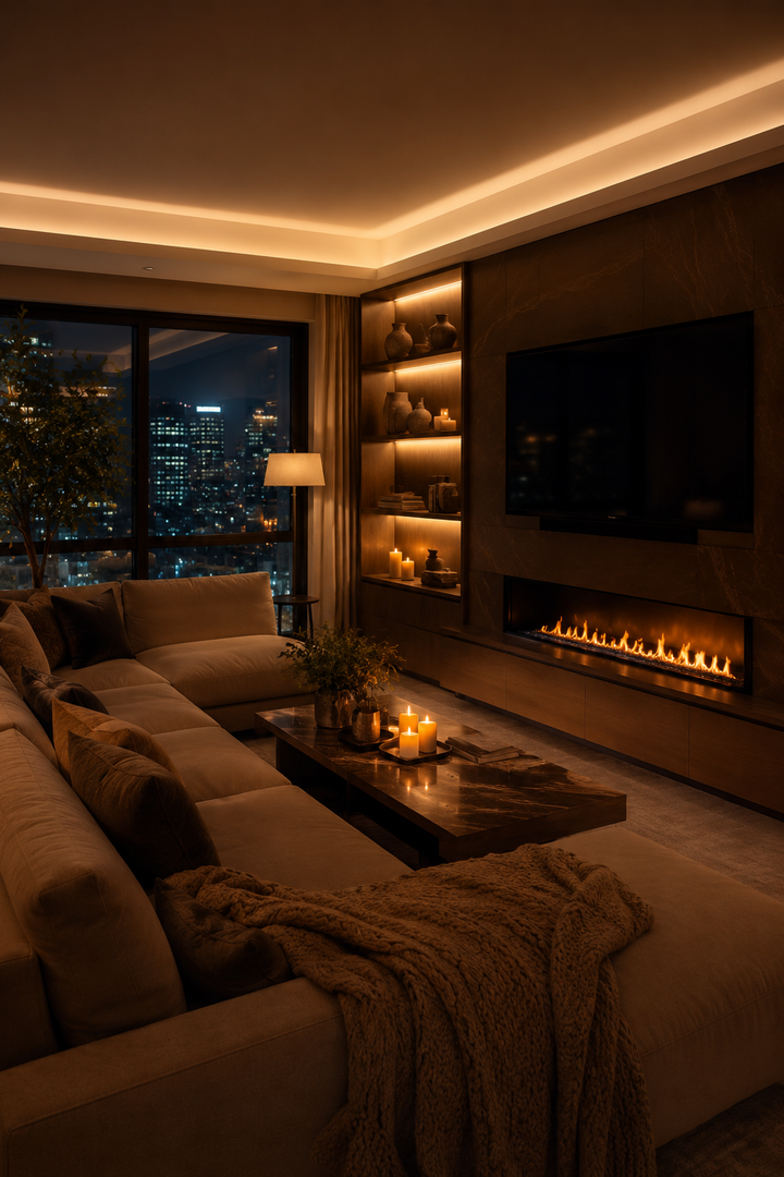 32 Warm Cozy Living Room Lighting Ideas That Make Every Corner Feel Inviting — inspiration 27 of 32