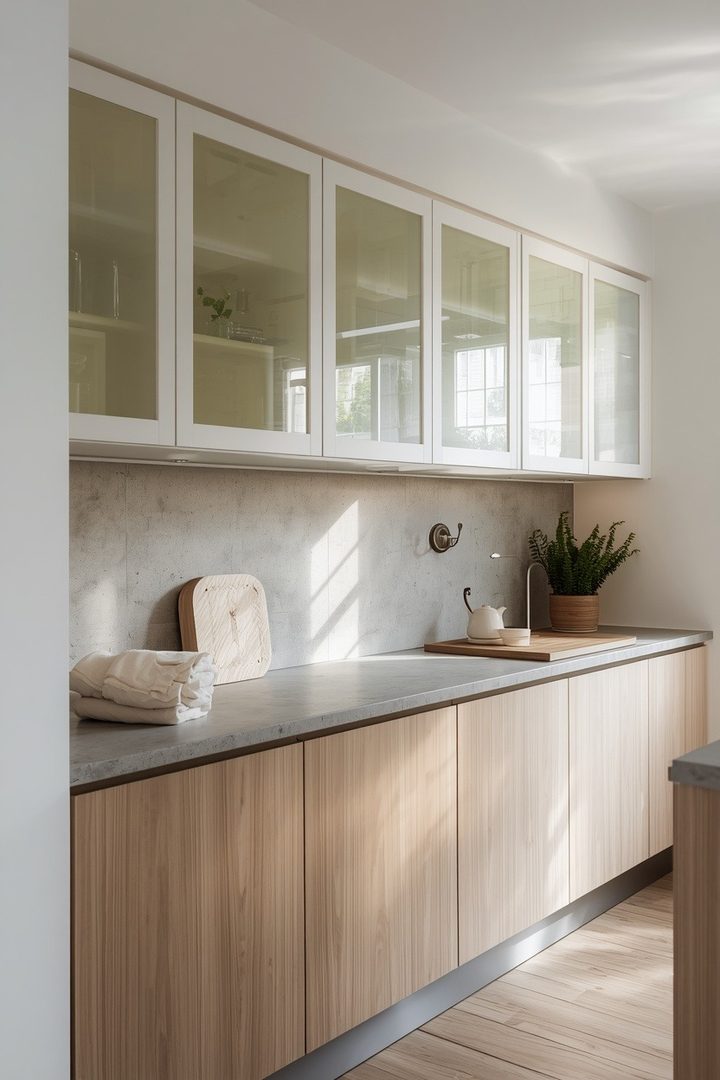 10. Try Frosted Glass for a Clean Modern Kitchen