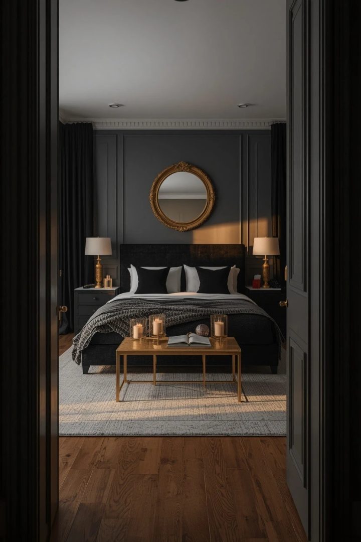 21. Finish with Repeated Black, White, and Gold Details
