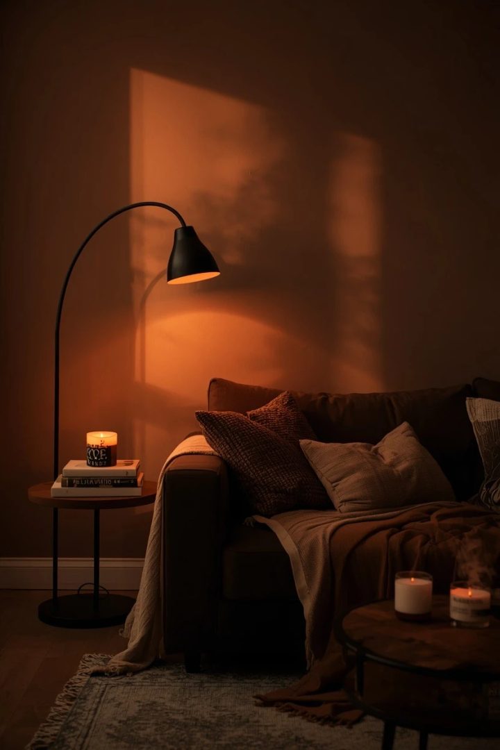 3. Use Warm Lamps to Make the Couch Feel Cozy