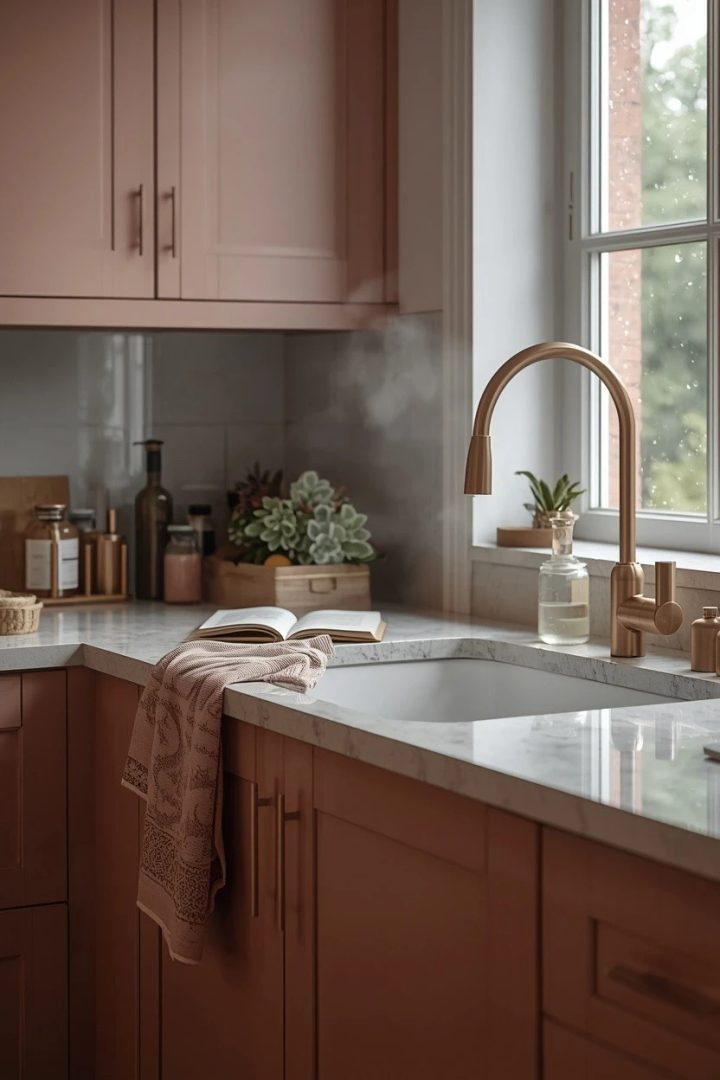 2. Add a Champagne Gold Faucet as the Jewelry of the Kitchen