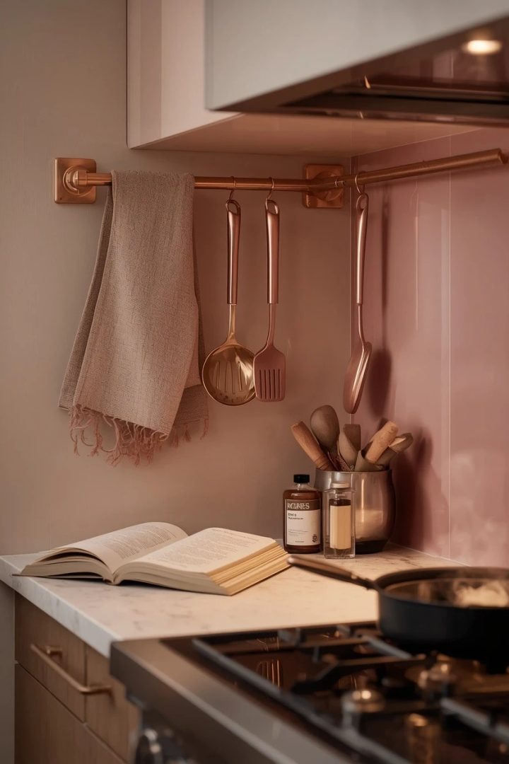 18. Add Champagne Gold Open Rails for Pretty Everyday Tools