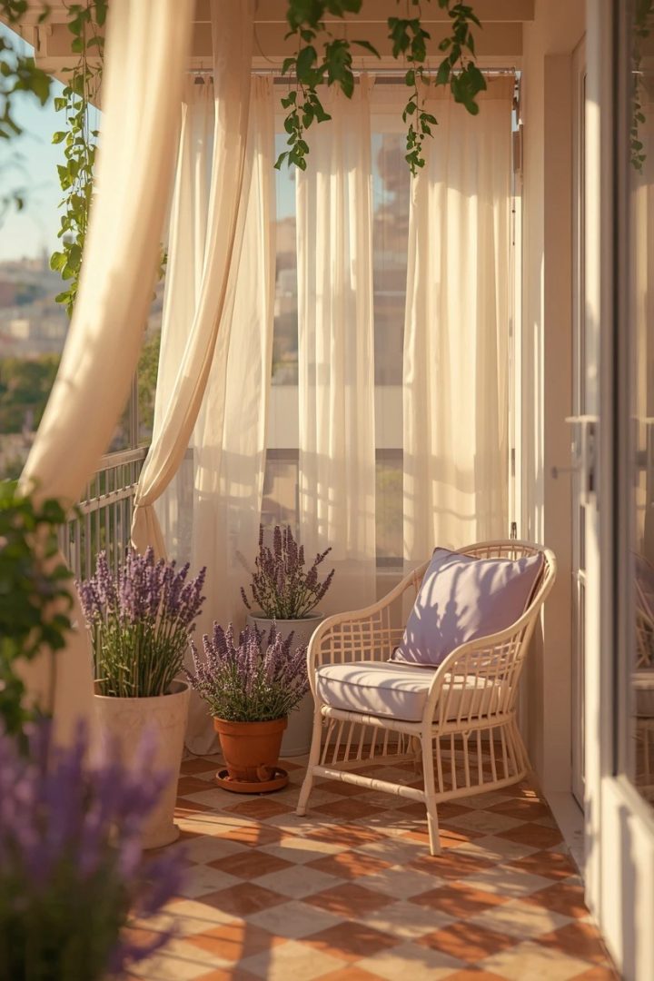 1. Start With a Soft Lavender-and-Cream Color Base