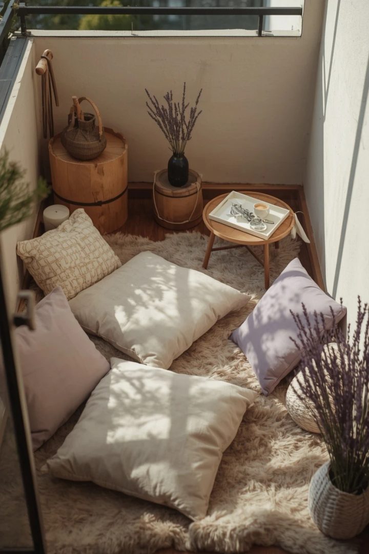 12. Floor Cushions for Relaxed Boho Seating