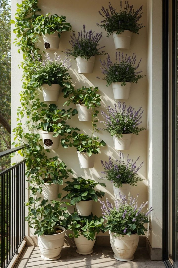 10. A Vertical Garden of Trailing Greens