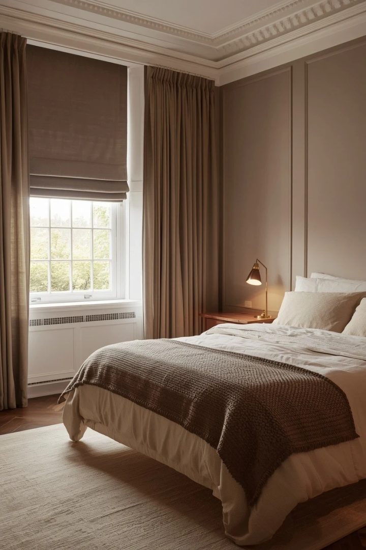 5. Mushroom Taupe Blackout Curtains for the Bedroom
