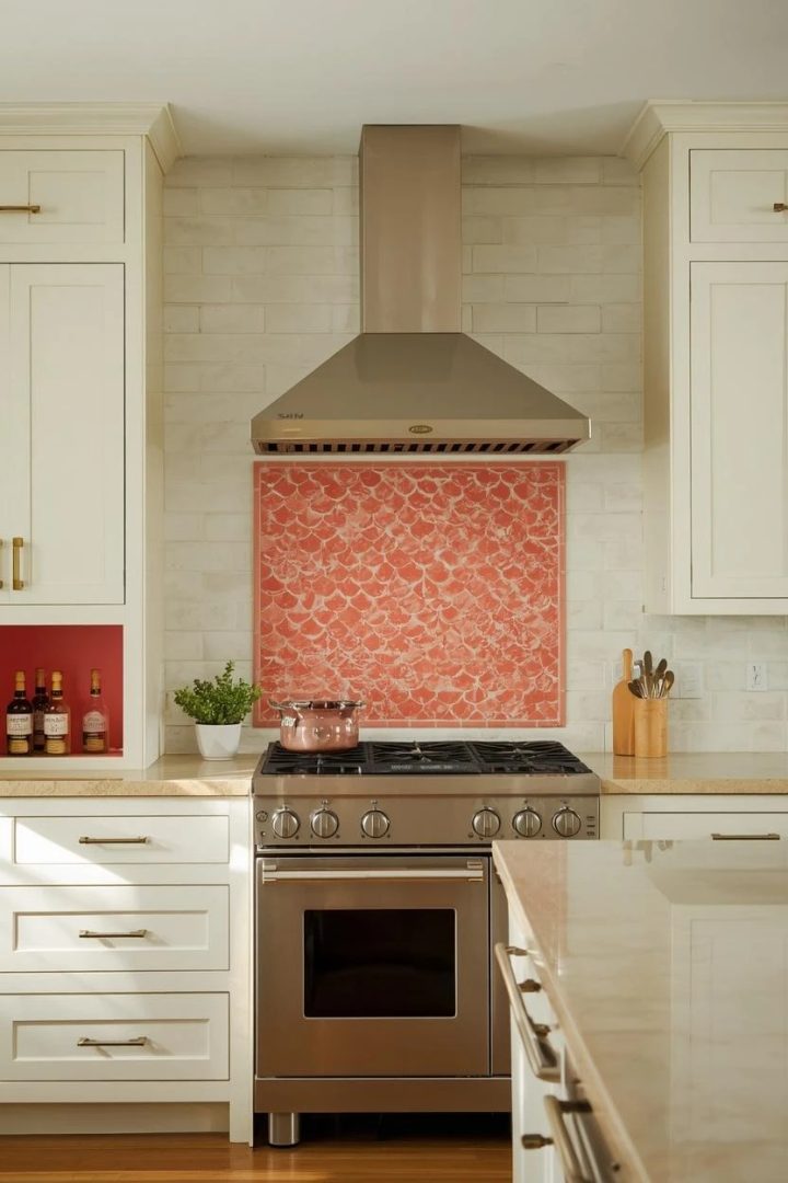 19. Coral Fish-Scale Tiles as a Feature Panel
