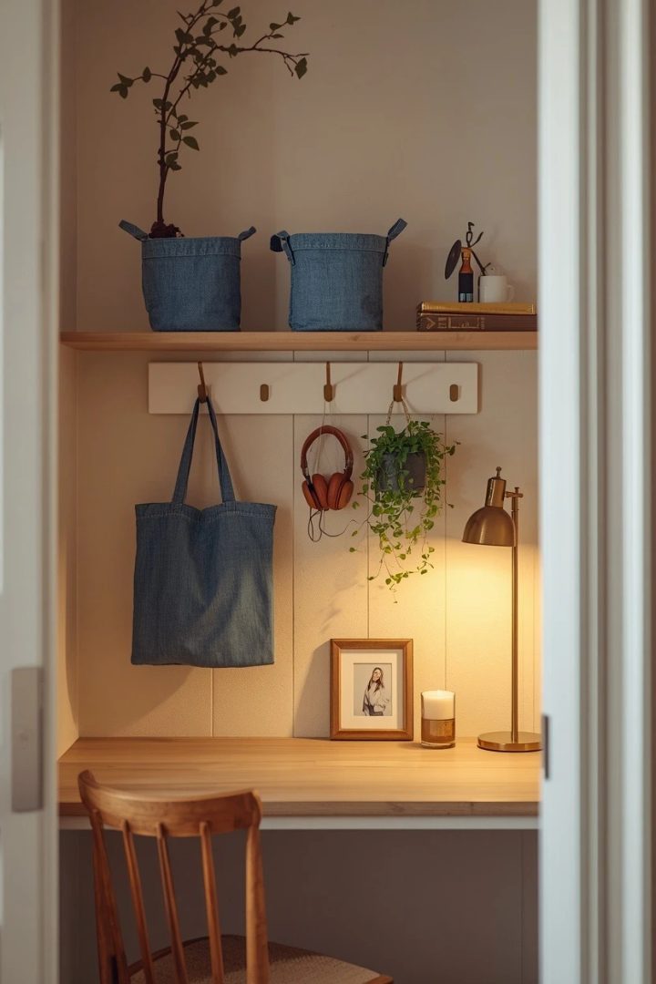 17. Mount a Cream Peg Rail or Wall Organizer