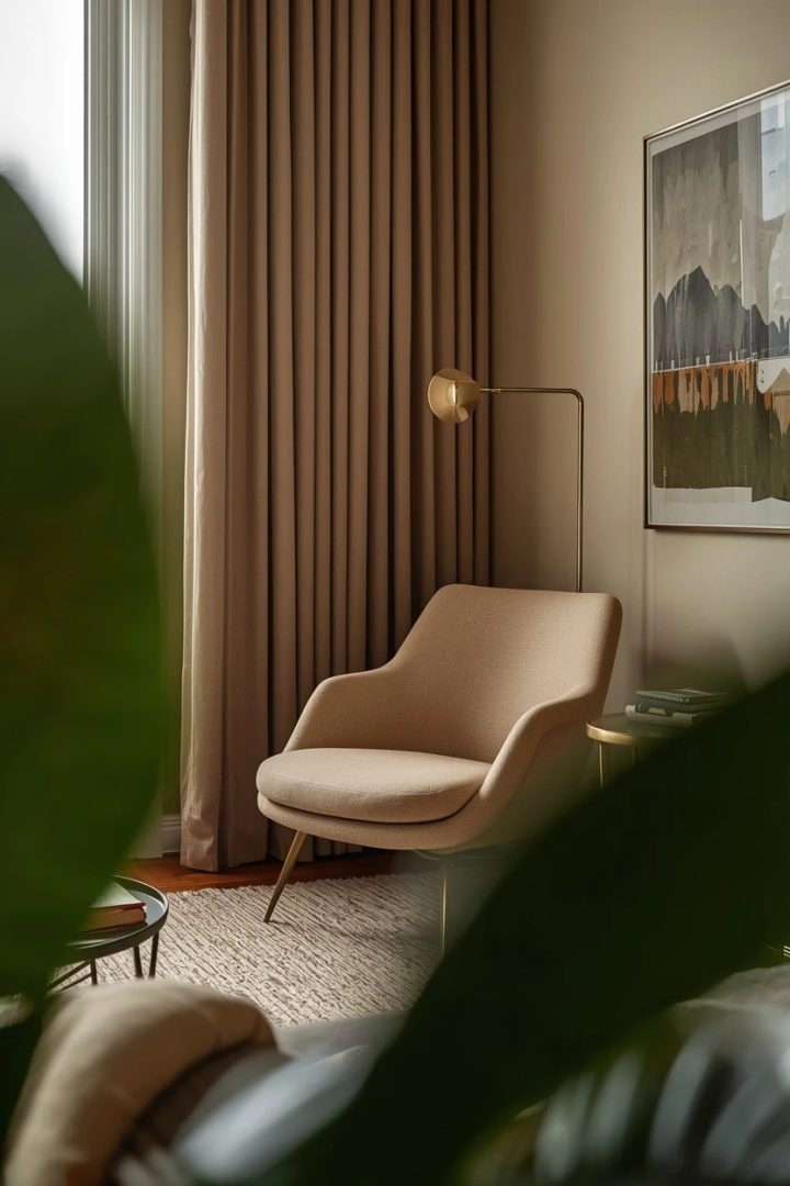 5. Add an Accent Chair That Completes the Corner