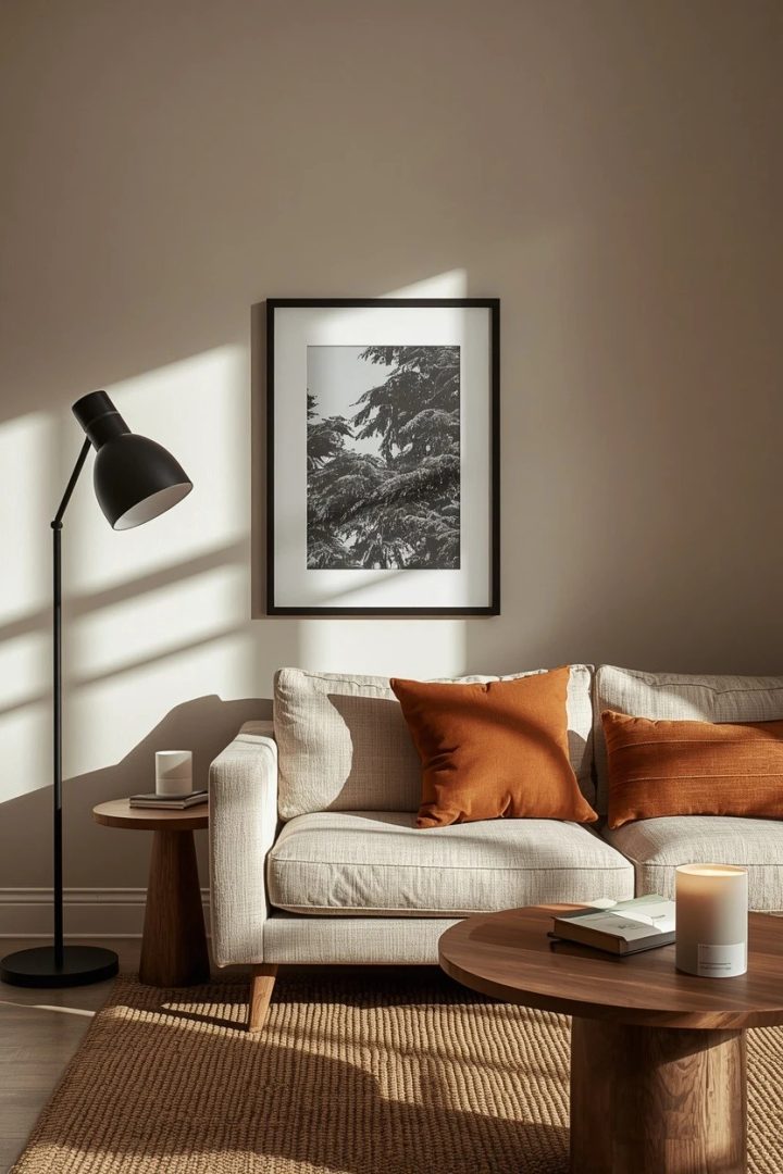 21. Use Black Accents for a More Polished Lounge