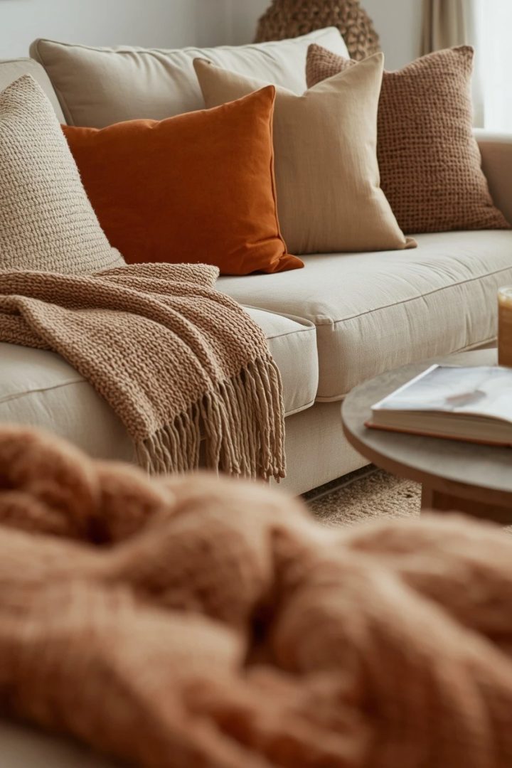 17. Add Texture Through Pillows and Throws
