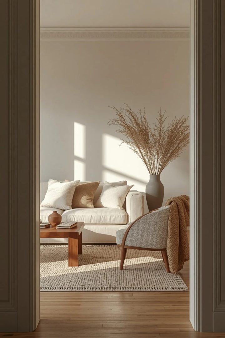 23. Try Lounge Interior Ideas with a Neutral Palette