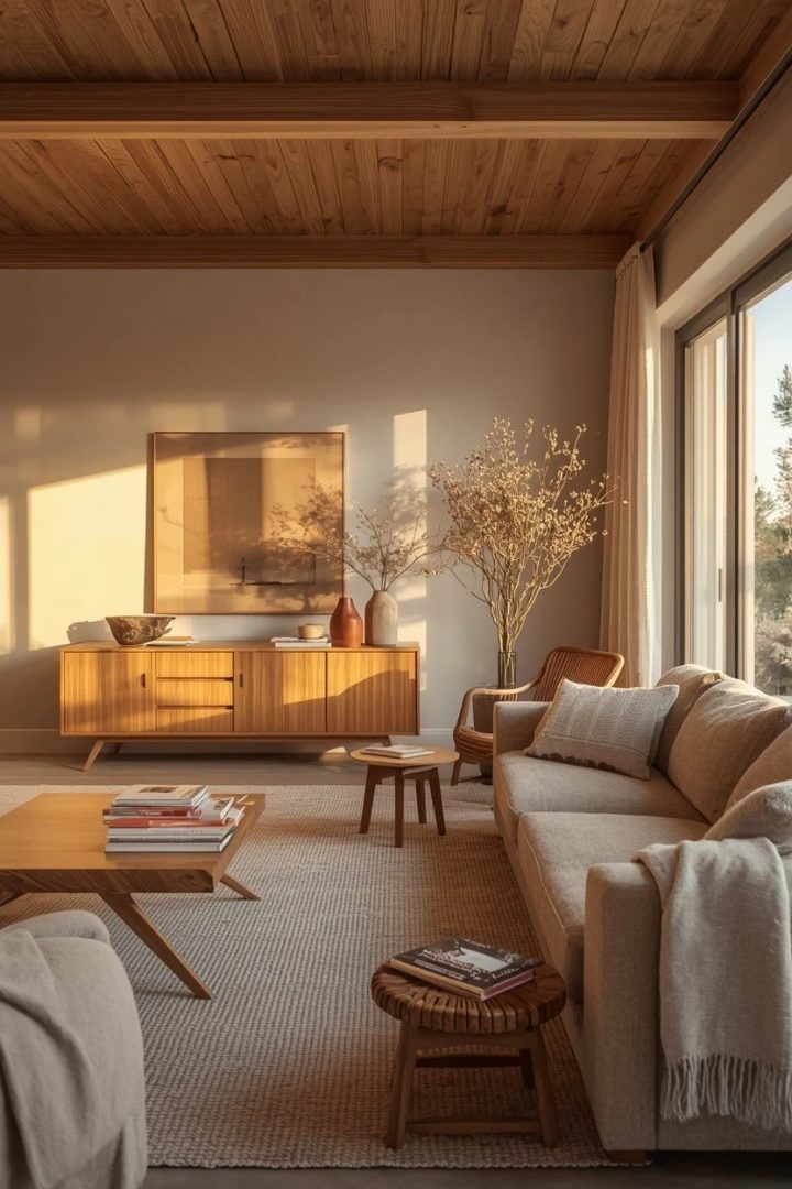 12. Bring in Natural Wood for Warmth