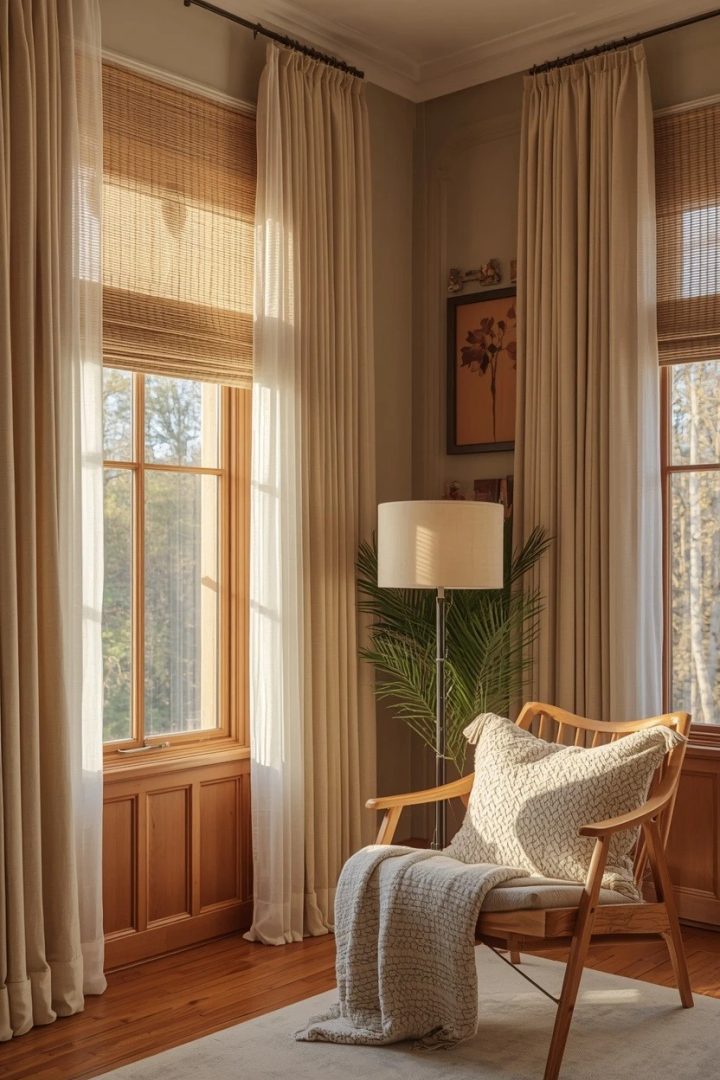 75. Try Layered Window Treatments