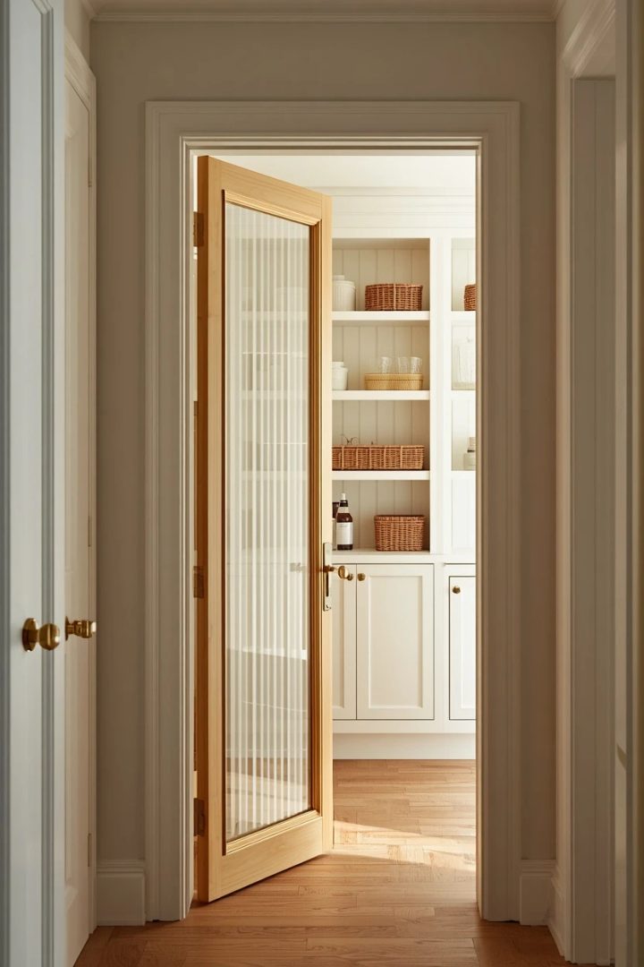 8. The Gold-Framed Pantry Door