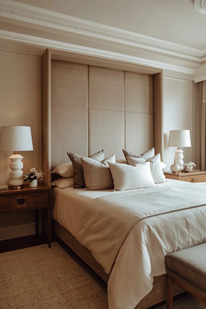 3. The Statement Headboard Master Bedroom
