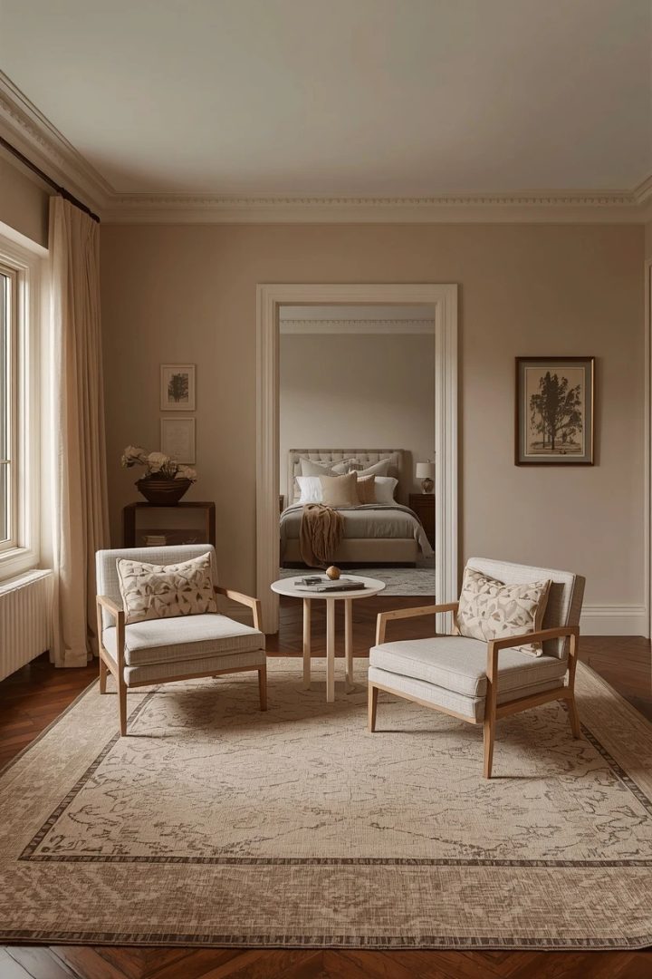 4. The Master Bedroom With a Sitting Area