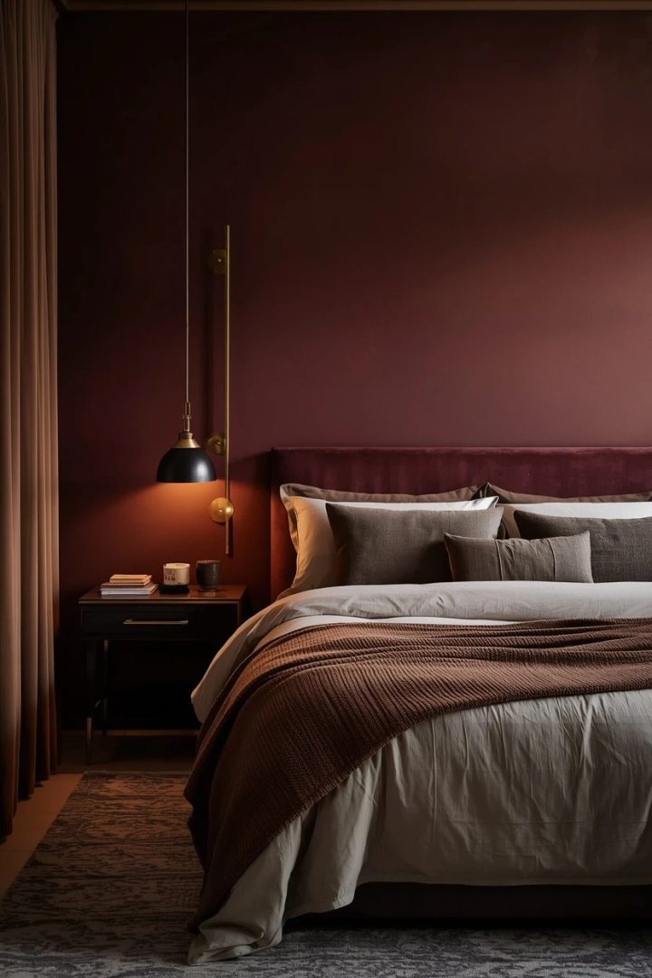 5. The Moody Romantic Master Bedroom