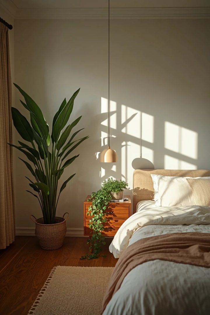 16. The Greenery-Filled Master Bedroom