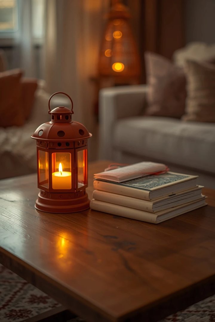 19. The Burnt Orange Lantern With Cream Books