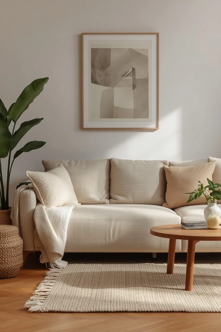 1. The Warm Greige and Cream Lounge